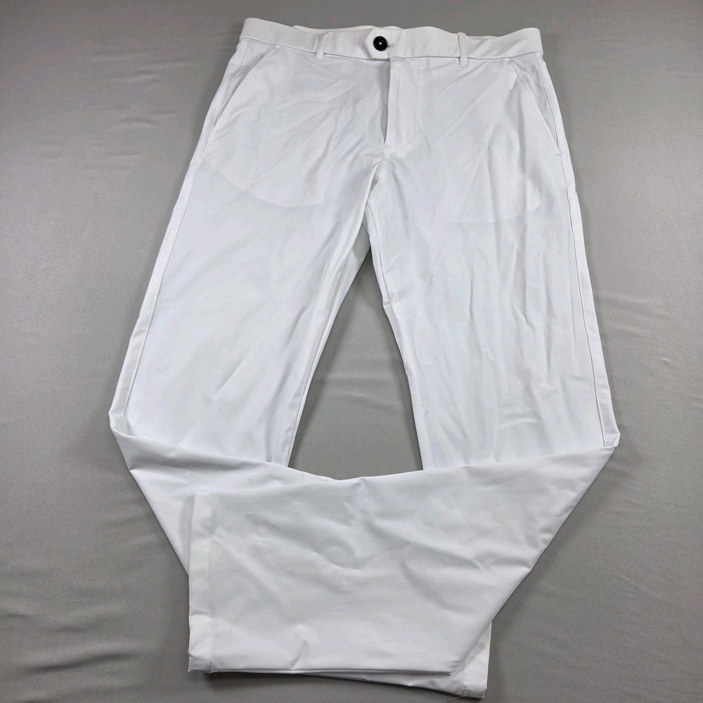 Greyson Pants Mens Golf Stretch Performance White Sz 31 X 30